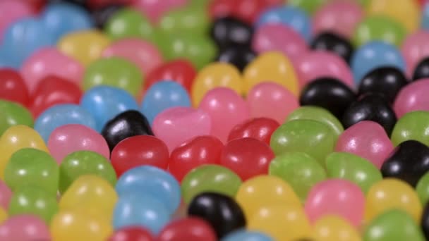 Multi Colored Sweets Chewing Gum Rotating Background — Stock Video