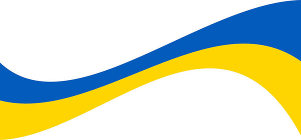 Ukraine silhouette  flag isolated on white background - stock photo