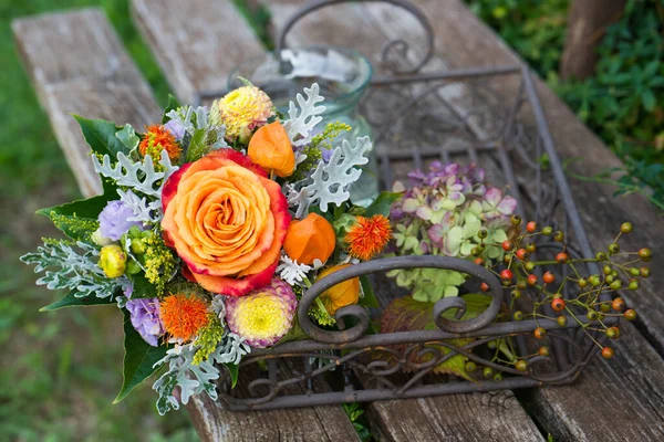 Buquê Flores Coloridas Verão Tablet — Fotografia de Stock