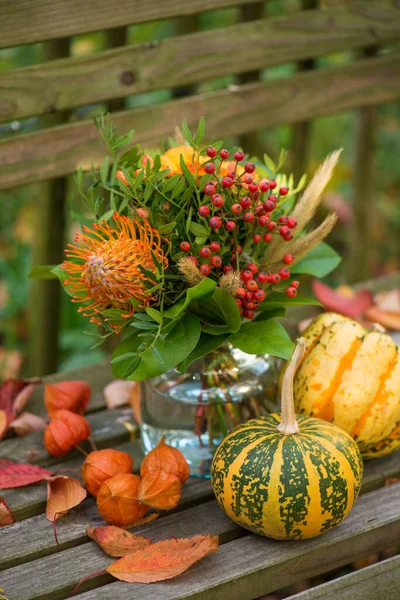 Autumn Decoration Garden — Stock Photo, Image