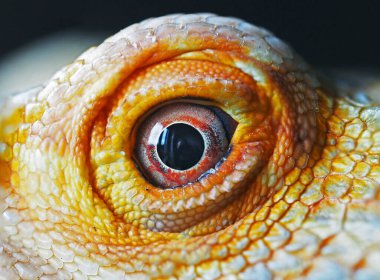 Lizard Bearded dragon close up macro photography