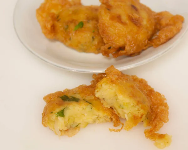 Potato cakes for your breakfast menu. Start the morning with a healthy diet. Menu for lunch at school or office. Healthy food and easy to make. Focus blur. Home made food. Focus only on a few points.