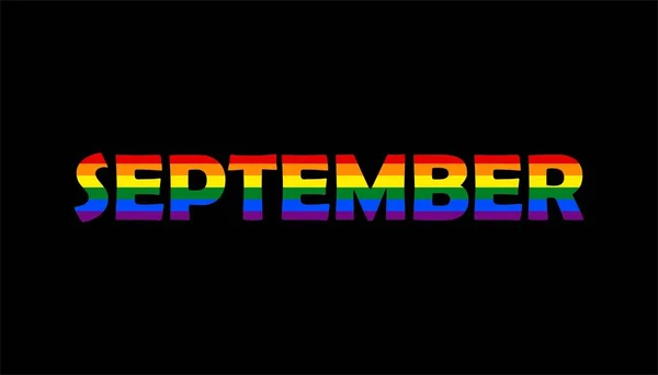彩虹旗 通常被称为同性恋旗和Lgbt旗 是女同性恋 男同性恋 双性恋 变性者和Lgbt社会运动的象征 黑色背景的Lgbt — 图库照片