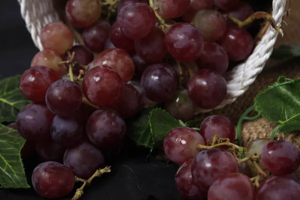 Grapes Fruit Woody Grape Vine Grapes Can Eaten Raw Used — Stock Photo, Image
