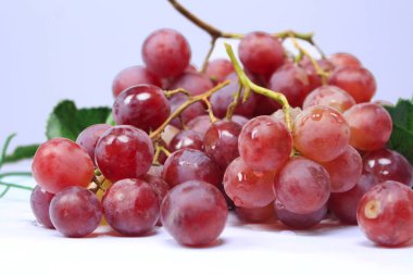 Üzümler, ağaç üzümünün meyveleridir. Üzümler çiğ yenebilir ya da şarap, meyve suyu ve reçel yapımında kullanılabilir. Üzümler farklı renklerde gelir; kırmızı, mor, beyaz. Fokus bulanıklığı.