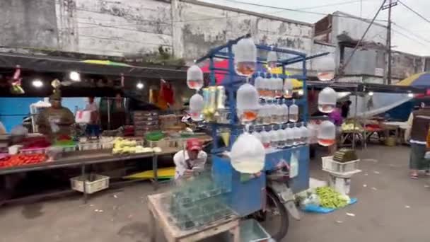 Jember Indonézia 2022 Április Hagyományos Piaci Hangulat Délután Mindenki Azzal — Stock videók