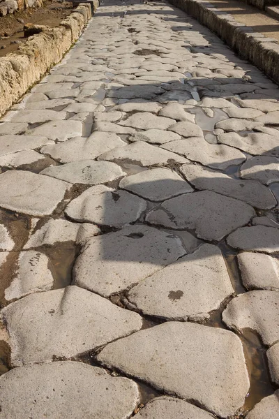 Stone Road Ancient Pompeii Naples Campania Region Italy — Stockfoto