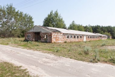 Eski bir çiftliğin kalıntıları. 