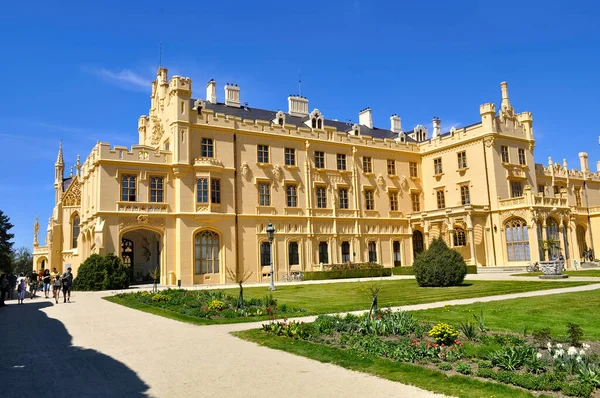 Lednice Slott Södra Mähren Tjeckien Ett Viktigt Historiskt Monument Slottet — Stockfoto