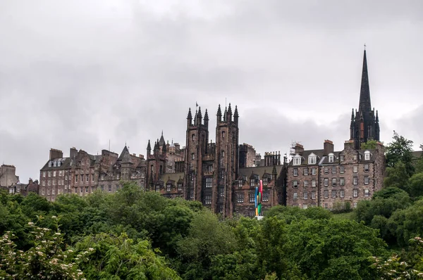 Utsikt Över Den Historiska Stadskärnan Edinburgh Skottland — Stockfoto