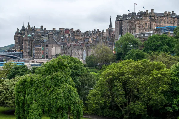 Vista Del Centro Histórico Edimburgo Escocia — Foto de Stock