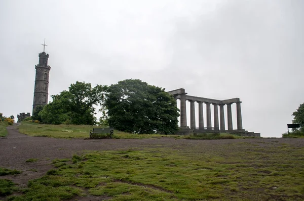 Parque Calton Hill Sobre Edimburgo Escocia — Foto de Stock