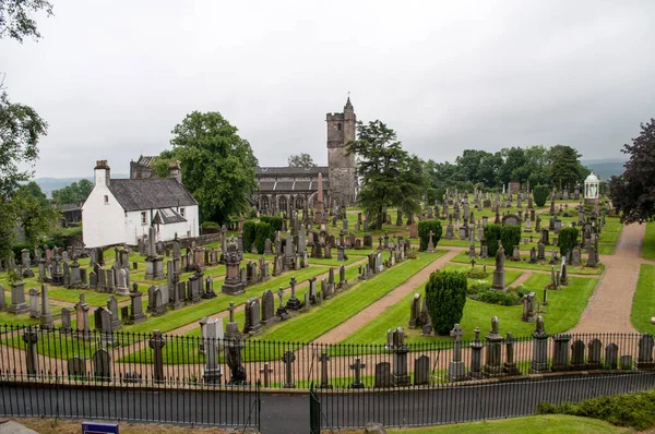 Cemetery Small Scottish Village — стоковое фото