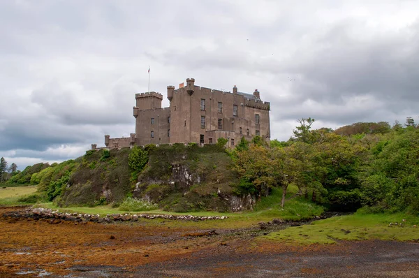 Dunvegan Slott Stranden Skottland — Stockfoto