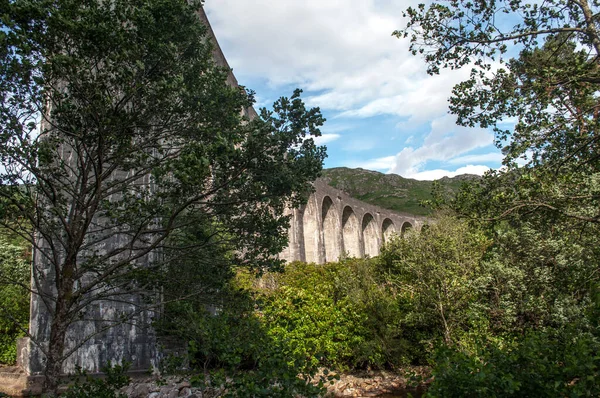 Railway Bridge Glenfinnan Viaduct Scotland — Stockfoto
