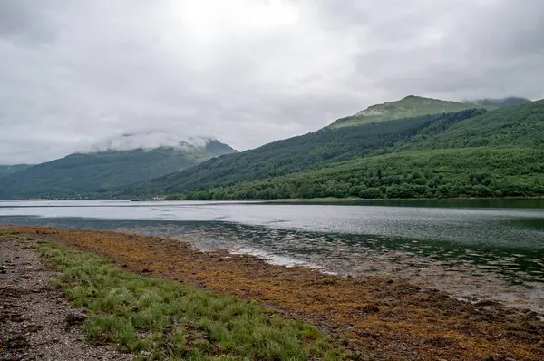 Vysoké Masivní Skalnaté Kopce Skotské Oblasti Glen Coe — Stock fotografie