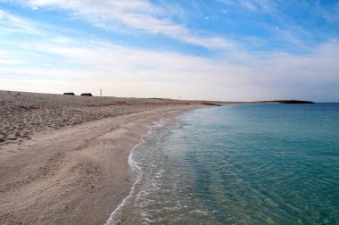 Boş kumsal İtalya, Sardunya 'daki Arutas.