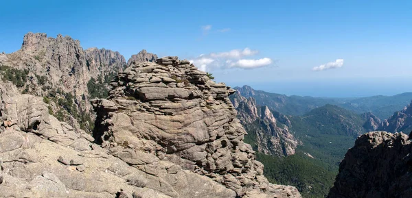 Rocks Mountains Bavella Park Island Corsica — ストック写真