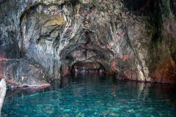 Vista Cueva Del Mar Isla Córcega Francia — Foto de Stock