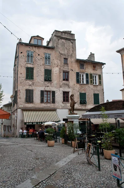 Corte France August 2012 Old Houses Square City Corte Capital — Foto Stock
