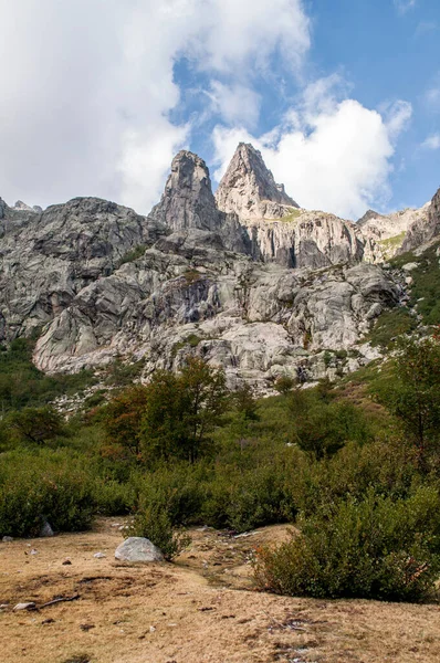 Beautiful Landscape High Mountains Area Gorges Restonica Island Corsica — ストック写真