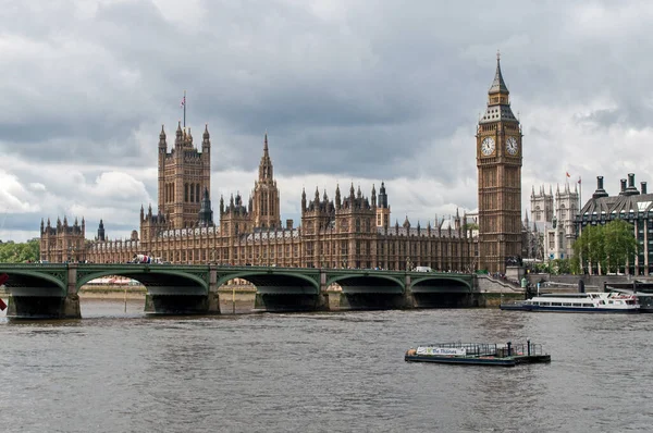 British Parliament Big Bens Clock Thames River Westminster — Fotografia de Stock