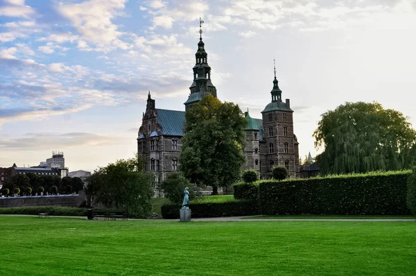 Rosenborg Royal Castle Sunset Copenhagen Denmark — Stock Photo, Image