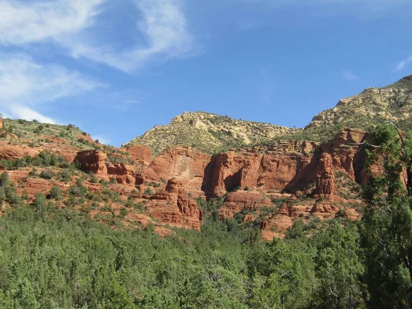 Arizona Rode Rotsen Berg Scène — Stockfoto