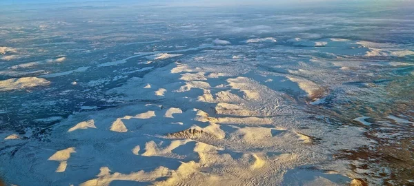 Image of Greenland in winter at noon with extremely low sun — Fotografia de Stock