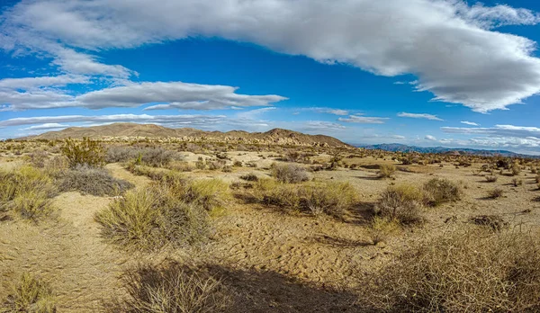 Panoramic image over Southern California desert during daytime — Stock Photo, Image