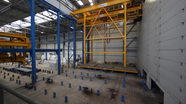 Time Lapse Video Pallet Lifter Drying Station Action Modern Fully — Stock video