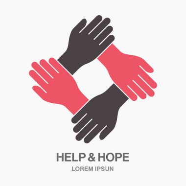 Takım çalışması ikonu. Vektör illüstrasyonu beyazda izole edildi.