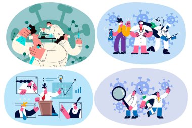 Bir grup doktor covid-19 'a karşı aşı geliştirdi.