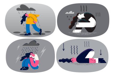 Bir grup depresyonlu kadın ruhsal çöküntüyle mücadele ediyor. 