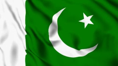 Realistic 3d Flag animation of Pakistani Flag in 4K, Pakistan Flag waving, 3d Render animation of Flag.
