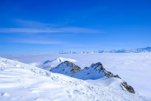 Winter Mountain Landscape Alps France — Stock Photo, Image