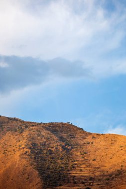 Peru And Dağları 'ndaki bir dağın görüntüsü. Peru, Cusco 'daki yüksek dağ.