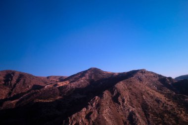 Peru And Dağları 'ndaki bir dağın görüntüsü. Peru, Cusco 'daki yüksek dağ.