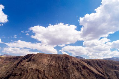 Peru And Dağları 'ndaki bir dağın görüntüsü. Peru, Cusco 'daki yüksek dağ.