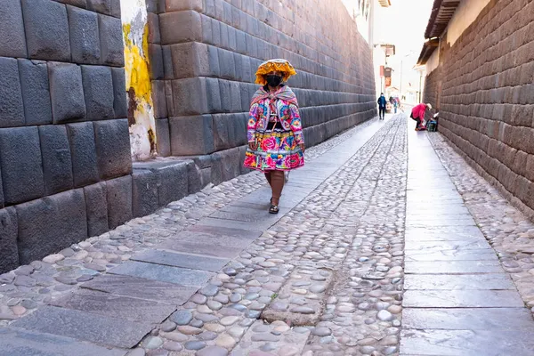 Urubamba Cusco Peru Eylül 2021 Cusco Peru Bir Sokak Resmi — Stok fotoğraf