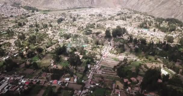 Videó Szent Völgyről Cusco Peru Egyik Legfontosabb Völgye Magas Hegyi — Stock videók