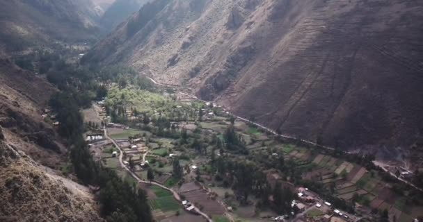 Videó Szent Völgyről Cusco Peru Egyik Legfontosabb Völgye Magas Hegyi — Stock videók