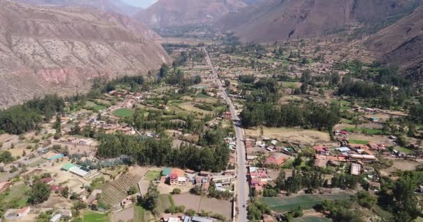 Nagranie Świętej Doliny Cusco Jedna Najważniejszych Dolin Peru Dolina Wysokogórska — Wideo stockowe