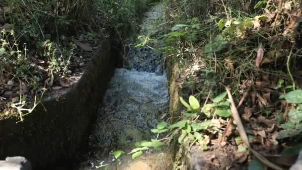 Video Van Het Water Kanaal Peru Waterinfrastructuur Voor Landbouw — Stockvideo