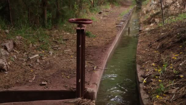 Відео Водного Каналу Куско Перу Водна Інфраструктура Сільського Господарства — стокове відео