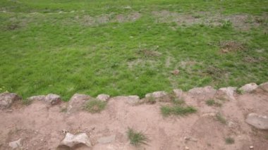 Cusco Peru 'da Moray arkeolojik alanı. İnkalar tarafından yapılan tarım laboratuvarı..