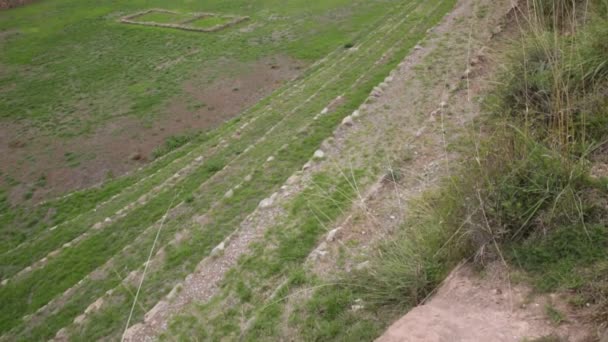 Archeological Site Moray Cusco Peru Agriculture Lab Made Incas — 图库视频影像