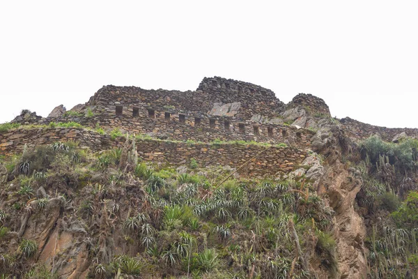 Ольянтайтамбо Крепость Город Инков Куско Перу Древнее Здание Священной Долине — стоковое фото