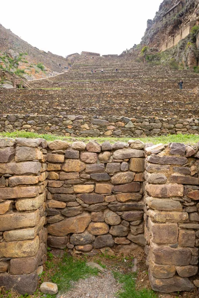 Ollantaytambo Fortress City Incas Cusco Peru Ancient Building Sacred Valley — Stock Photo, Image