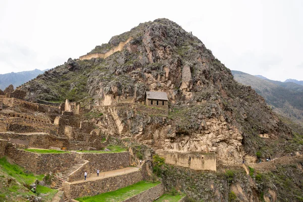 Ollantaytambo Una Fortaleza Ciudad Incas Cusco Perú Antiguo Edificio Valle — Foto de Stock